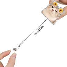 1pc Funny Cat Acrylic Retractable Badge Reel, Medical Badge Holder, ID Card Holder, Gift For Cat Lovers - Multi-color a - View 5