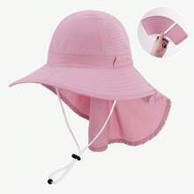 1pc Women's Summer Foldable Bucket Hat, Breathable Sun Protection Hat For Outdoor Hiking, Beach Vacation Wear - Multicolor - View 13