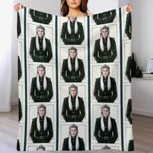 .T Throw Blanket Sofa Cute Decorative Beds Hairys Blankets - Black - View 10