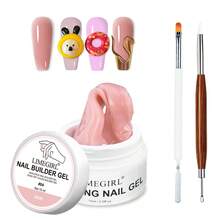 LIMEGIRL Nail Extension Gel Kit, UV LED Nail Extension Gel Set With Base Coat And Top Coat, Dual-Sided Nail Molds, Nail Art Brush, Silicone Tools And Nail File, Suitable For DIY Salon Manicure - Multicolor - View 15
