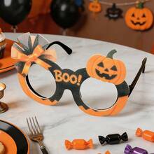 Halloween Party Costume Glasses, Pumpkin Spider Witch Bat Cute Funny Photo Props For Holiday Celebration - Multicolor - View 7