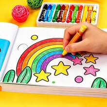 48-Page Children's Coloring Book: Coloring And Tracing, Clear Lines And Vibrant Patterns, Fun Doodle Painting Educational Toy, Perfect Birthday/Holiday Gift For Beginning Artists - 1 Random Book - 查看 6