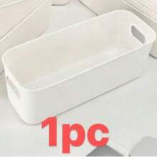 1pc Multi-Functional Plastic Storage Box, Suitable For Kitchen, Bedroom, Wardrobe, Drawer, Etc., Can Be Used As Desktop Organizer, Kitchen Storage, Office Desk Accessories, Bathroom Supplies, Room Decor, Holiday Essentials - Multicolor - View 15