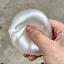 1pc Soft Pearl Coconut Oil Squishy Stress Ball, Slow Rising Squeeze Toy, Adult Sensory Pressure Relief Toy - Multicolor - View 7