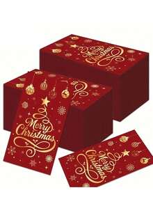 20pcs/1pc Christmas Themed Decorative Napkins, Disposable, With Faux Gold Lettering And Christmas Tree Pattern, Suitable For Christmas Party, Birthday, Themed Event, Vintage Party, Etc. - One Size Fits All - View 10