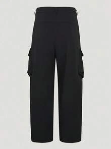 Adidas 男款 M 號工裝長褲 1 件 梭織長褲 LE1266 - 黑色 - 查看 4