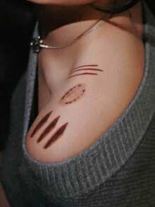 8PCS Halloween Multi-Element Pattern Halloween Costume Party Gift Arm Shoulder Neck Collarbone Back Temporary Tattoo Stickers - Multicolor - View 7