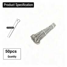 50pcs Stainless Steel Skewers, For Barbecue, Cocktail Stirrers, Reusable Martini Drink Stirrers - Silver - View 13
