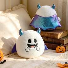 1pc Funny Halloween Plush Doll Creative Prank White Ghost Bat Pumpkin Spider Plush Doll Halloween Decoration Halloween Gift Christmas Gift Halloween - Multicolor - View 9