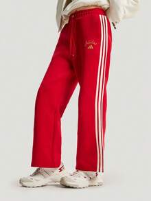 Adidas Celana Panjang Rajut Wanita NYR WIDE KN PNT KH2702 - Burgundy - View 1