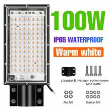 Striscia LED per illuminazione stradale con tubo di installazione, luce da parete esterna 220V per cortile, strada, portico, parcheggio, corridoio, giardino posteriore, giardino, fienile, patio, luce allagante luminosa, recinzione, sentiero, casa, garage, magazzino, luce a palo cablata, 50/96 LED - Lampione stradale a LED - Visualizzare 15