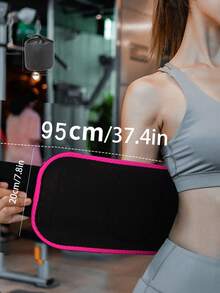 Waist Shaping Belt With Pockets, Adjustable Rubber Waistband, Cinched Waist Belt, Abdominal Compression Belt, Suitable For Gym Workouts And Fitness - Multicolor - View 10