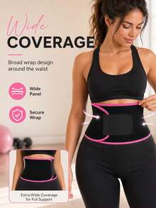 Waist Shaping Belt With Pockets, Adjustable Rubber Waistband, Cinched Waist Belt, Abdominal Compression Belt, Suitable For Gym Workouts And Fitness - Multicolor - View 5