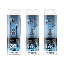 PHILIPS SHE3900BL 有線入耳式耳機，深沉強勁低音立體聲耳機，3 種尺寸柔軟矽膠耳塞，鍍金 3.5mm 插頭，1.2M 銅線，10-22000Hz 寬頻響應，輕量舒適佩戴有線耳機，藍色原裝正品 - 查看 6