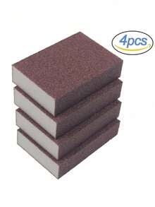 2/4pcs Magic Abrasive Sponge Scrubber, For Removing Rust, Cleaning Brush, For Descaling, Cleaning, Suitable For Kitchen, Bathroom, Home, Household Items - Multicolor - View 7