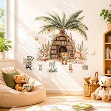 1/2 Sheets Owl & Books Wall Stickers For Kids Room - Back To School Decor, Cartoon Animal Learning Corner Decals For Boys Girls Bedroom Classroom - Multicolor - View 9