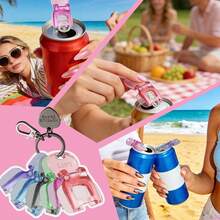 6/12pcs Colorful Soda Can Opener And Protective Cover, Suitable For Soda Cans, Prevents Insects And Dust From Entering, Suitable For Picnic, BBQ, Beach, Outdoor, Camping And Other Occasions, Kitchen Accessories - View 7