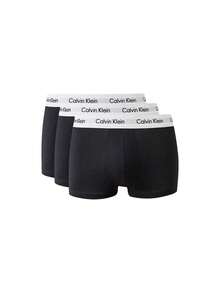 Calvin Klein [Bundle] Modern Cotton 3 Packs Boxers + Modern Cotton 3 Packs Men's Boxers - Black and White+White - View 2