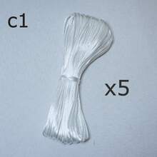 1pc/1set, 20m/Pc 1.5mm Wide Polyester DIY Jewelry Handmade Rope, Dyed Nylon Thread, Chinese Knot Rope, DIY Bracelet Necklace Rope, Shamballa Rope, Used For Gift Box Packaging, Bracelet Rope, Paper Roll Binding, Korean Thread, Gift Binding Rope, Beading Rope, Wedding Party Colorful Rope, Textile Colorful Rope, Hair Braid Decoration Rope, Seven-Color Rainbow Gift Line Rope, 10pcs/15pcs Pack, Gift Binding Rope, Tassel Making Rope, Jade Thread Fine Rope - Wire - View 27