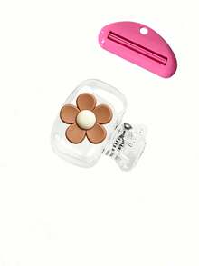 Capuchon de brosse à dents portable en forme de tournesol, boîte de rangement de brosse à dents de voyage, clip de protection de tête de brosse à dents portable, porte-brosse à dents, étui de protection de brosse à dents, protège la tête de la brosse à dents, design portable, pratique à transporter, blanc transparent avec motif de tournesol. Convient pour la maison, la salle de bain, le dortoir, l'hôtel, l'appartement et d'autres endroits, peut également être utilisé comme fournitures de voyage pratiques pour protéger la tête de la brosse à dents. - Multicolore - Voir 17