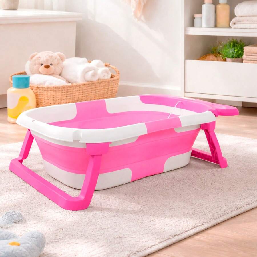 MODERN FOLDABLE BATH TUB WITH TEMPERATURE SENSOR NONI IS-02B - 粉色 - 查看 1