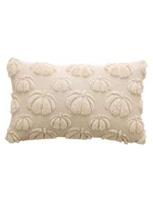Homemorelove 1/2pcs Autumn Home Decor Throw Pillow Covers, 3D Large & Small Pumpkin Pattern Embroidered Plush Pillowcases, Polyester, Invisible Zipper, Pillow Insert Not Included, Suitable For Living Room, Bedroom, Sofa, Thanksgiving, Halloween Atmosphere Decoration - Beige - View 9