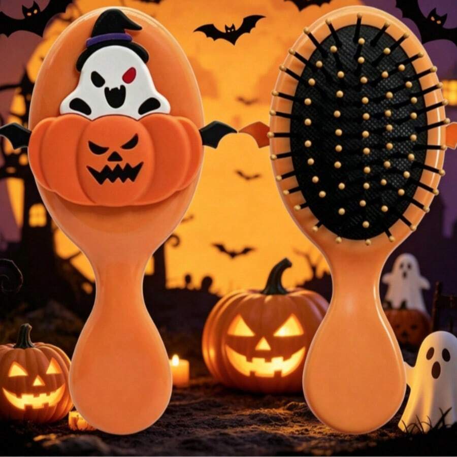 Halloween Massage Comb, Pumpkin Cushion Scalp Massage Comb, Cross-Border Hair Comb For Head - Multicolor - View 1