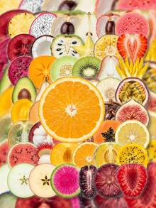50Pcs Fresh Fruit Slice PET Stickers, Multi Round Cross-Section Layout, Moisture Proof No Paper Damage, Thermal Cup Notebook Gift Box Bestie Summer Mini Decor - 7*6*1 - View 9