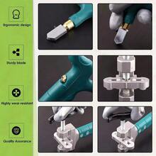 Cortador De Vidrio Azulejo Baldosa Cerámica Espejo Mano Kit - verde - Ver 5