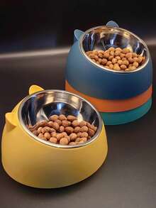 Customizable New Popular Pet Bowls, A Two-In-One Dish For Dogs And Cats, Pet Feeding Supplies - Multicolor - View 3