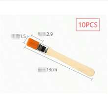 5/10/15 pièces Ensemble de pinceaux de peinture premium, manche en bois, polyvalent, convient pour la peinture acrylique, à l'huile, à l'aquarelle et le nettoyage de produits électroniques, outil d'art durable, poils synthétiques, convient aux artistes et aux projets DIY - A - Voir 7