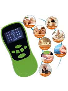 MORE BEAUTY Complete Portable Muscle Relaxation Massage Kit With Illuminated Display, Dual-Connection Massager With Adhesive Pads, Eight Simulation Modes And Fifteen Intensity Levels, Programmable Timer, Compact Design Ideal For Relieving Tension In Arms, Back, Legs, And Neck In Daily Routine - Multicolor - View 8
