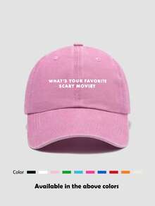 1 pieza Gorra de béisbol unisex de unicolor desgastada, visera deportiva vintage lavada, transpirable, adecuada para salidas diarias, pesca, viajes al aire libre - Multicolor - Ver 35