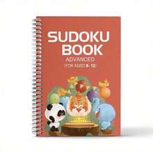 Set Buku Sudoku Lengkap untuk Usia 3 hingga 12 Tahun ke Atas dengan Empat Tingkat Progresif: Junior, Menengah, Mahir, dan Tantangan. Buku Bersampul Spiral dengan Teka-Teki Logika untuk Konsentrasi dan Pemahaman Angka. Pembelajaran Tanpa Layar, di Rumah dan Saat Bepergian. - Sudoku - View 6