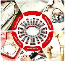 16 Pcs 0.5 Fl Oz (15ml)  B7000 Clear Super Glue, Precision Tip Rhinestone Craft Glue, Bedazzling Kit For Jewelry DIY, Bead, Fabric, Shoes, Crochet, Brooch, Earrings Pendant - 16pcs 0.5 Fl Oz (15ml) - 查看 8