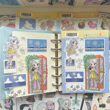 1/9 Sheets Korean Style Summer Cute Dessert Character Stickers, Scrapbook Diary DIY Decorative Stickers - Multicolor - View 4