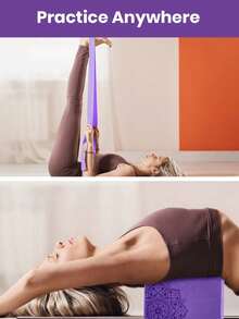 Non-Slip Yoga Blocks Pilates Blocks Enhance Stability Balance And Deep Stretching For Pilates Meditation Balance Stretching Deep Poses Dance For Home Gyms And Yoga Studios Yoga Accessory Yoga Equipment - Multicolor - View 10