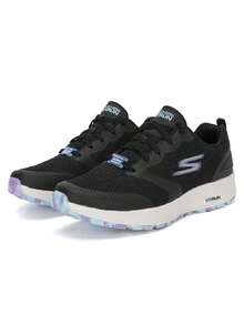 Skechers Women's Running Shoes GO RUN CONSISTENT Lightweight Mesh Breathable Casual Sports Running Shoes 128292-BKLV - Black/Lavender - View 2