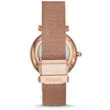 Fossil ES4918 女款薄款玫瑰金網格石英手錶 米蘭式透氣錶帶 3ATM 防水 約會日常佩戴手錶 - 均碼 - 查看 4