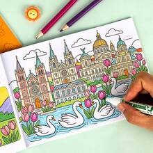 48-Page Children's Coloring Book: Coloring And Tracing, Clear Lines And Vibrant Patterns, Fun Doodle Painting Educational Toy, Perfect Birthday/Holiday Gift For Beginning Artists - 1 Random Book - 查看 9