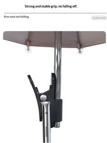 1pc Phone Holder Umbrella Clip Outdoor Phone Fixed Umbrella Rainproof Sunshade Umbrella Anti-Glare Small Umbrella - Multicolor - View 2