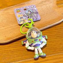 Disney Charm Toy Story Buzz Lightyear Pop Wing Ornament Retractable Wing Design For Backpack Key Hanging ABS Plastic Material (1 PC) - Multicolor - View 8