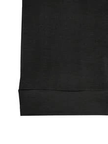 Setelan Olahraga Wanita Kasual Dua Potong dengan Resleting Penuh, Desain Blok Warna Merah, Jaket Lengan Panjang dan Celana Tali Serut, Cocok untuk Musim Gugur/Musim Dingin yang Elegan - hitam merah - View 4