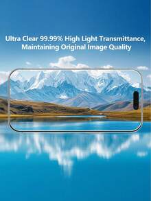 MIGAE 3pcs Full Coverage High Definition 2.5D 9H Tempered Glass Screen Protector, Compatible With IPhone 18 Pro/18 Pro Max/17 Pro Max/17 Pro/17 Air/17, 16 Pro Max/16 Pro/16 Plus/16, 15/15 Plus/15 Pro/15 Pro Max, 14/14 Plus/14 Pro/14 Pro Max, 13/13 Mini/13 Pro/13 Pro Max, 12/12 Mini/12 Pro/12 Pro Max, 11/11 Pro/11 Pro Max, X/XS/XS Max, 8/8 Plus/7/7 Plus Series - Clear - View 5