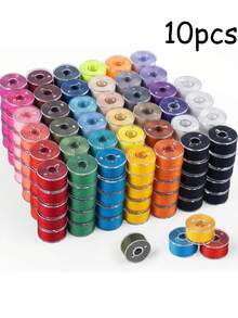 20 piezas/50 piezas/100 piezas Carretes de bobina pre-enrollados para máquina de coser, hilo de bobina para máquina de coser, bobina de costura mini simple, color aleatorio - Multicolor - Ver 9