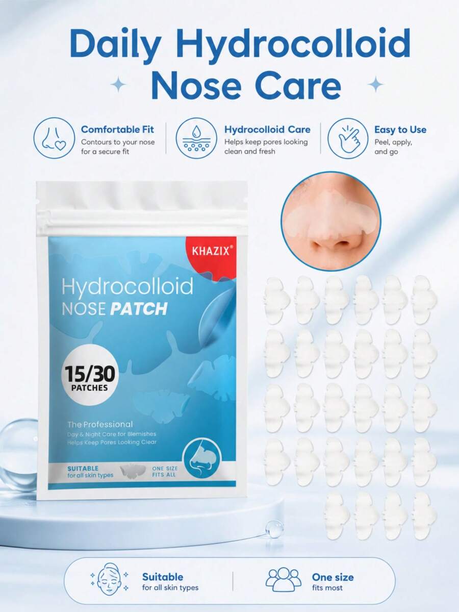 30pcs Gentle Skin-Friendly Mint Scented Nasal Strips For Nighttime Sleep Comfort And Refreshing Nasal Care, Breathable Sweat-Resistant Material With No Special Odor - 30PCS - View 1