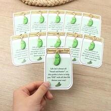 11 buah Gantungan Kunci Acar Penyemangat Emosional, Acar Lucu dengan Kartu Dukungan, Hadiah Penghibur yang Menggemaskan untuk Teman (Acar) - MultiWarna - View 8