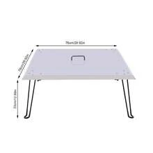 30*30" Stainless Steel Fire Pit Burner Cover With Foldable Legs, Heat Deflector Weatherproof Firepit Protector Lid With Handle For Outdoor Patio - Silver - View 4
