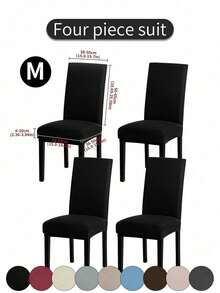 1pc/4pcs/6pcs/10pcs Elastic Soft Parsons Dining Chair Covers, Removable And Washable Universal Fit For Kitchen And Dining Room Chairs, Spring/Summer Green Leaf Print, Furniture Protection And Home Decor, Create Festive Atmosphere For Dining Room, Living Room And Kitchen Chairs - Multicolor - View 26