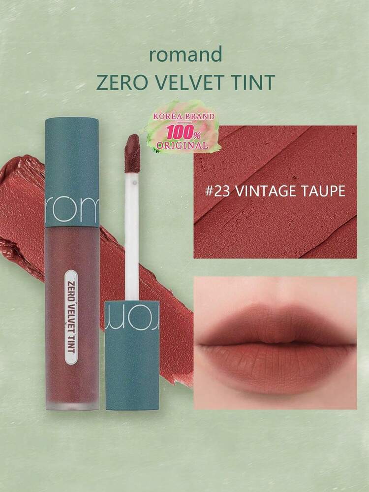 Rom&nd Romand ZERO VELVET TINT 24 Faded Red | マットリップティント